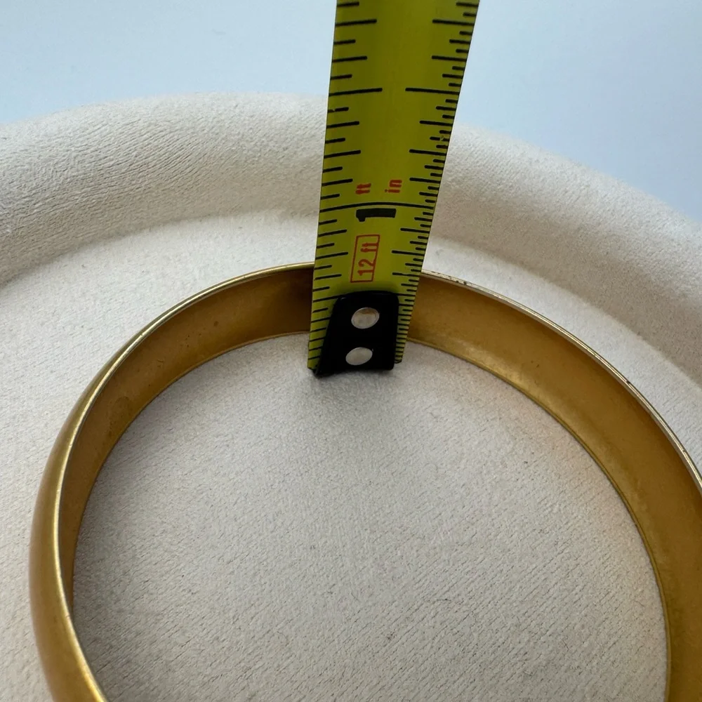 Vintage Gold Tone Bangle Set Nugget Twist Rope &‎ Wide Satin Cuff